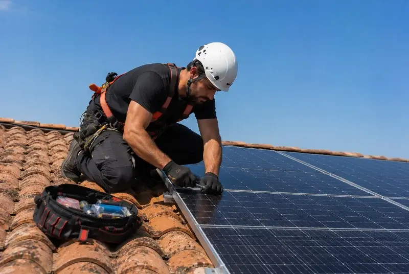 Maintenance et monitoring de panneaux solaires à Blaye-les-Mines